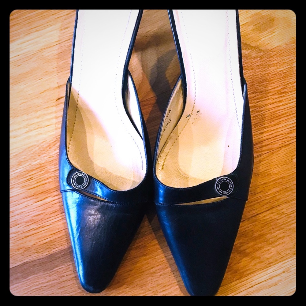 Coach Mule Heel in Black. Classy and Timeless.